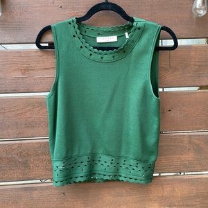 Sandro Paris Green Sleeveless Top